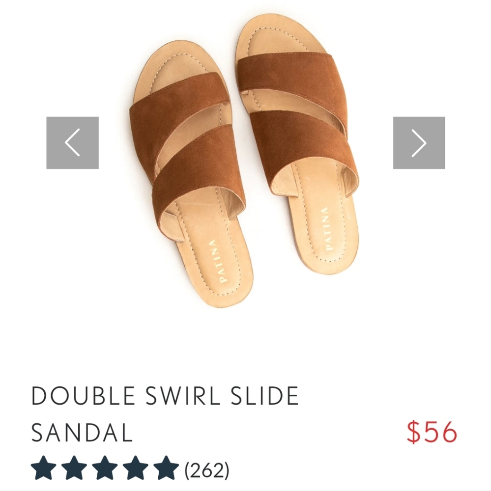 COPY - Portland leather swirl sandals